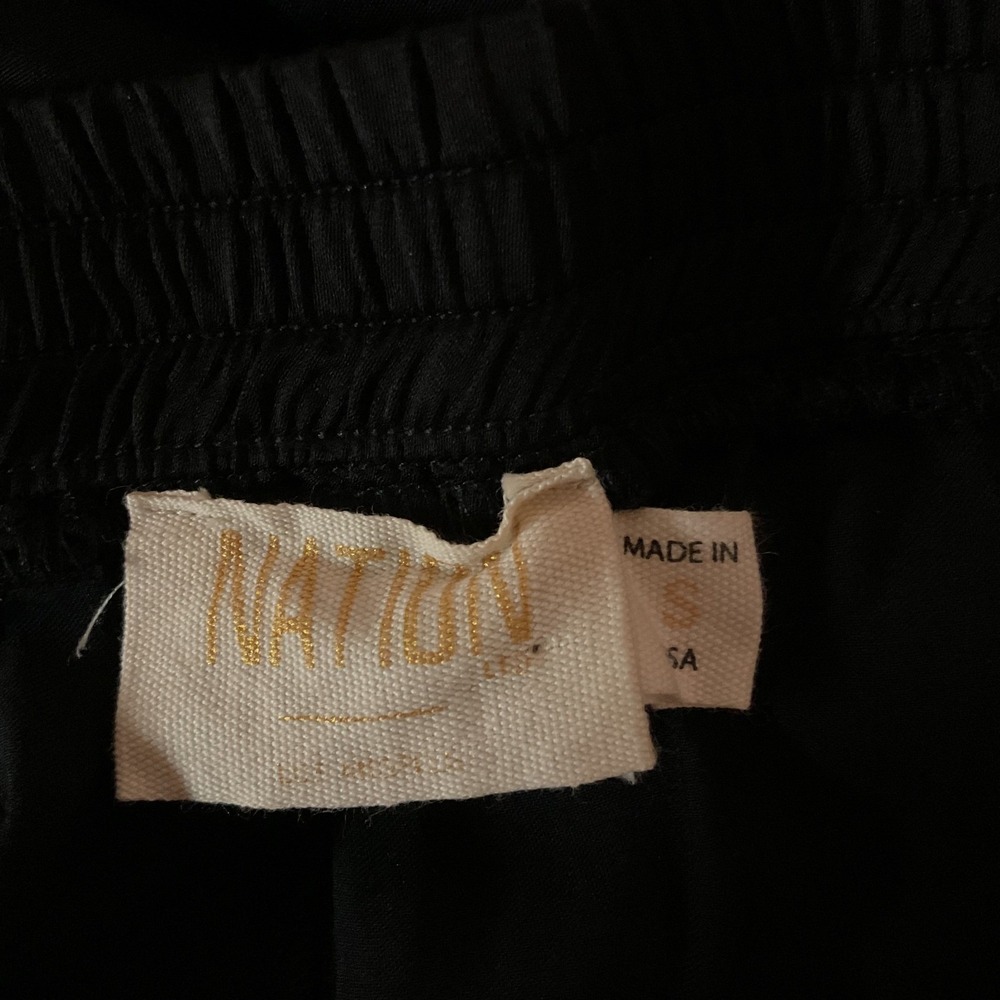 Nation LTD Women's Elastic Waist Lounge Balloon Leg Jogger Pants Black Sz Small - Picture 8 of 11